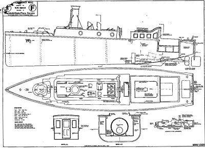 Naval Steam Picket Boat,      Land: GB,  Bouwjaar: 1930,  Schaal: 16,  Lengte:902,  Bladen: 1\